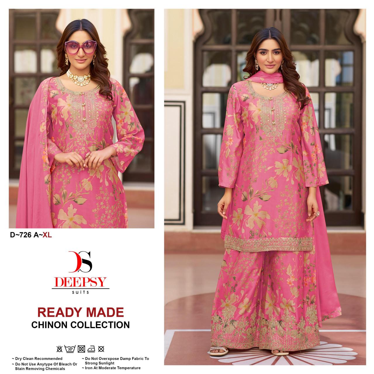 Deepsy 726 ABCD Catalog pakistani tilla work suits