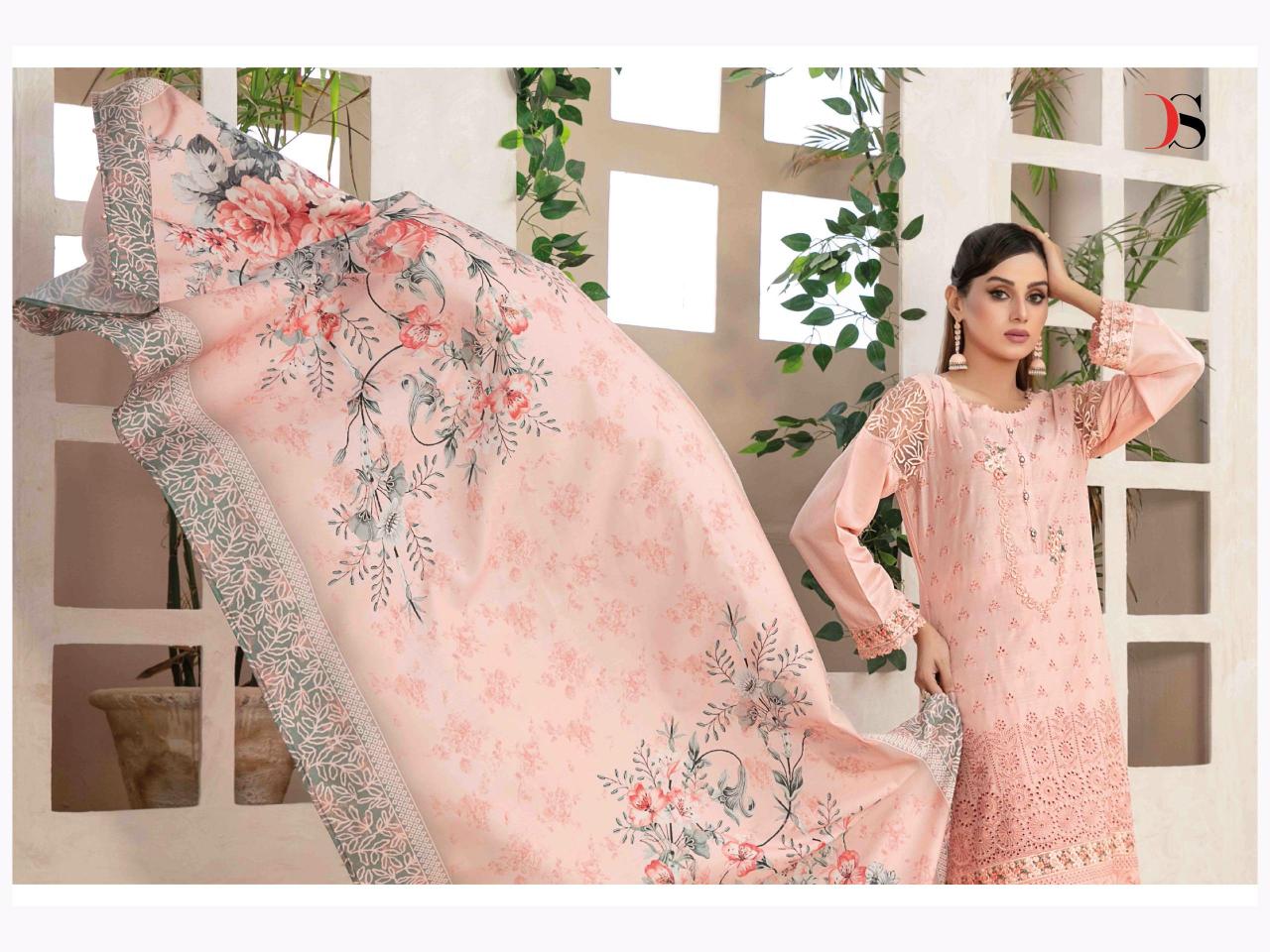 Deepsy Rangrasiya Lawn Vol 25 Vol 2 Catalog Chiffon Dupatta indiamart pakistani suits