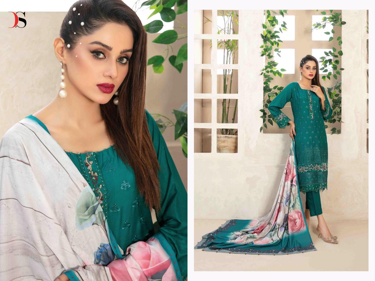 Deepsy Rangrasiya Lawn Vol 25 Vol 2 Catalog Chiffon Dupatta indiamart pakistani suits