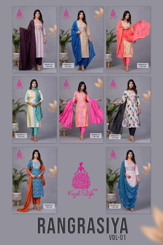 Diya Trends RANGRASIYA VOL.1 Straight Kurtis Catalogue