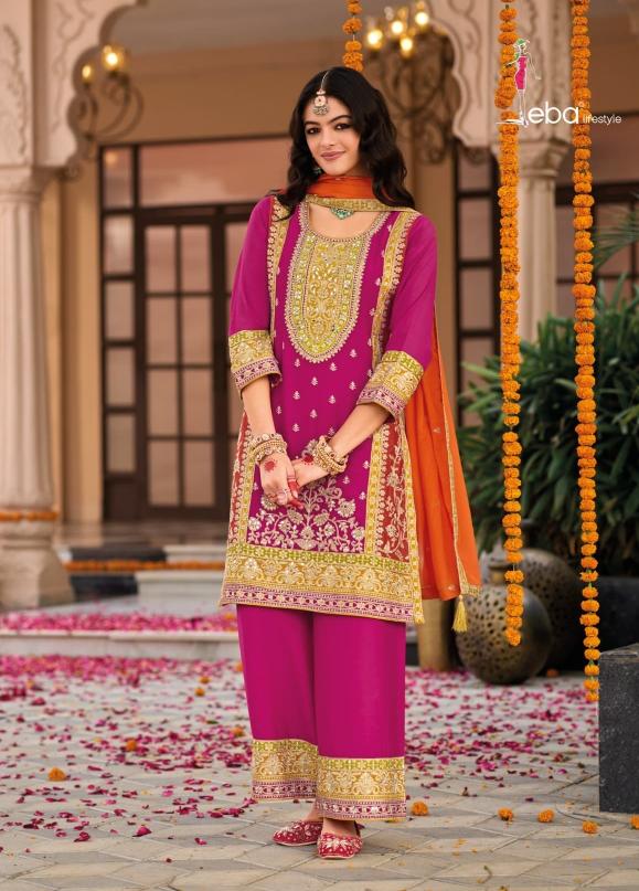 Eba Swara Vol 2 Catalog pakistani chiffon embroidered suits