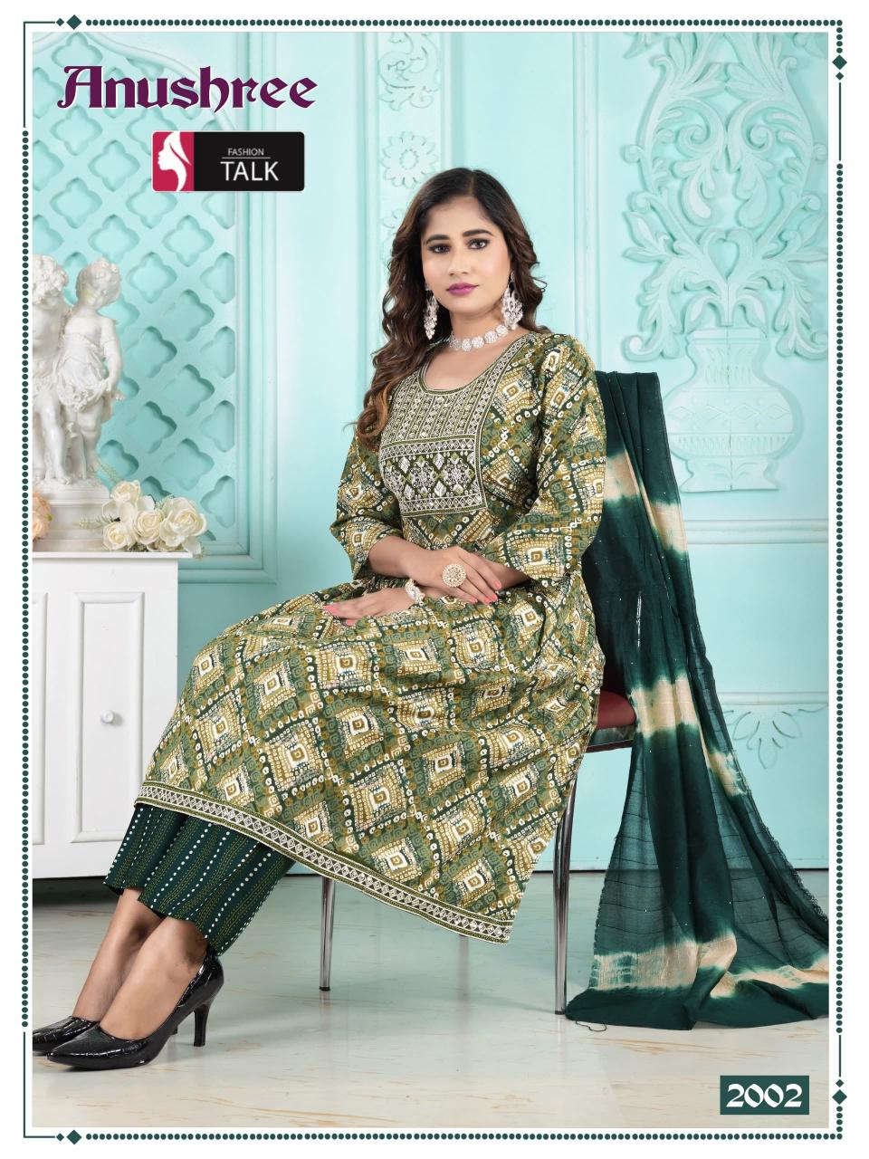 Fashion Talk Anushree Catalog kurti designs catalogue anarkali kurti