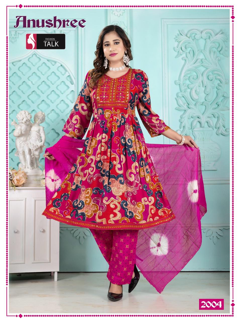 Fashion Talk Anushree Catalog kurti designs catalogue anarkali kurti