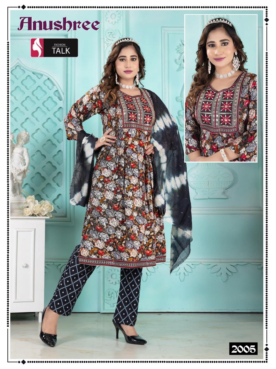 Fashion Talk Anushree Catalog kurti designs catalogue anarkali kurti