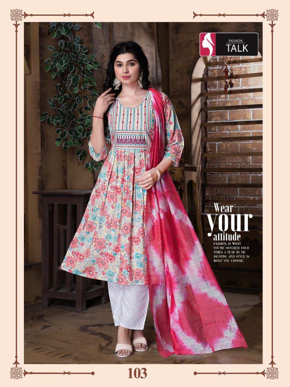 Fashion Talk Chahat VOL.0.1.2 Catalog kurti designs catalogue latest kurti design images