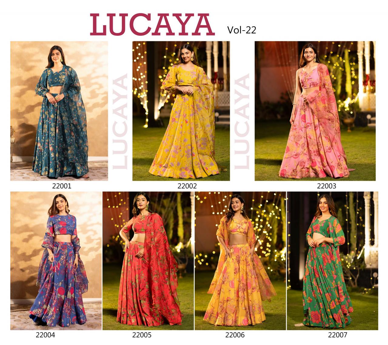 Felocity Lucaya Vol 22 Catalog chandni chowk lehenga wholesale
