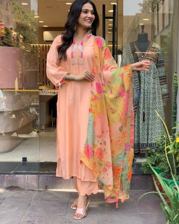 Felocity Sku Suhani 2 Catalog Rayon Slub Embroidered kajal kurtis catalogue