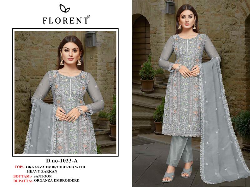 Florent 1023 ABCD Catalog pakistani suits in wholesale price