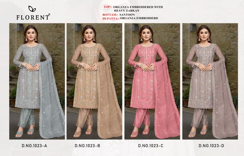 Florent 1023 ABCD Catalog pakistani suits in wholesale price