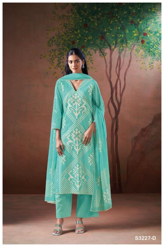 Ganga Belen 3227 catalog cotton printed salwar kameez designs