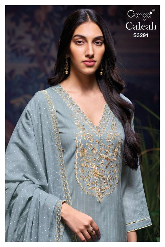Ganga Caleah 3291 catalog pakistani cotton salwar suit 