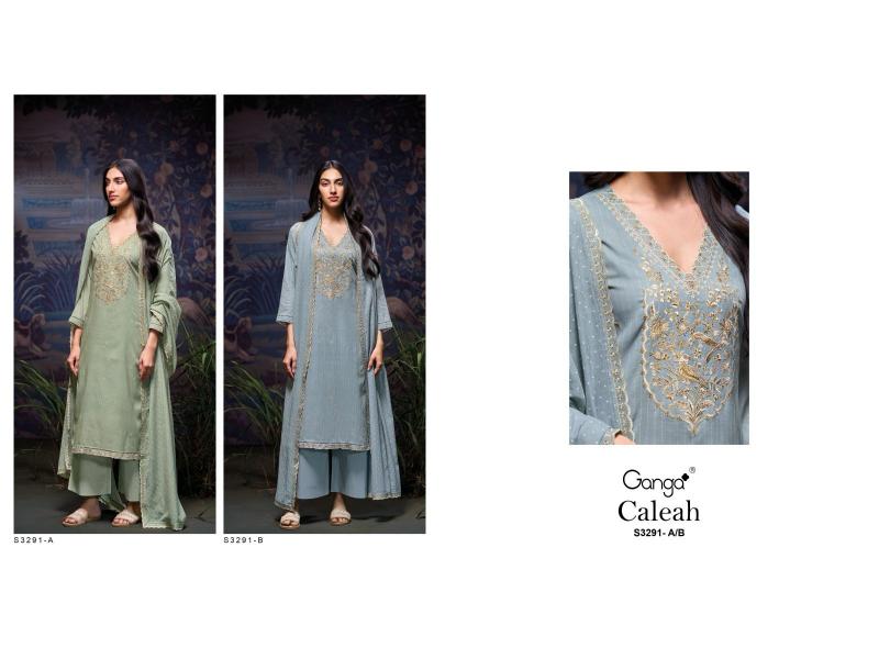 Ganga Caleah 3291 catalog pakistani cotton salwar suit 