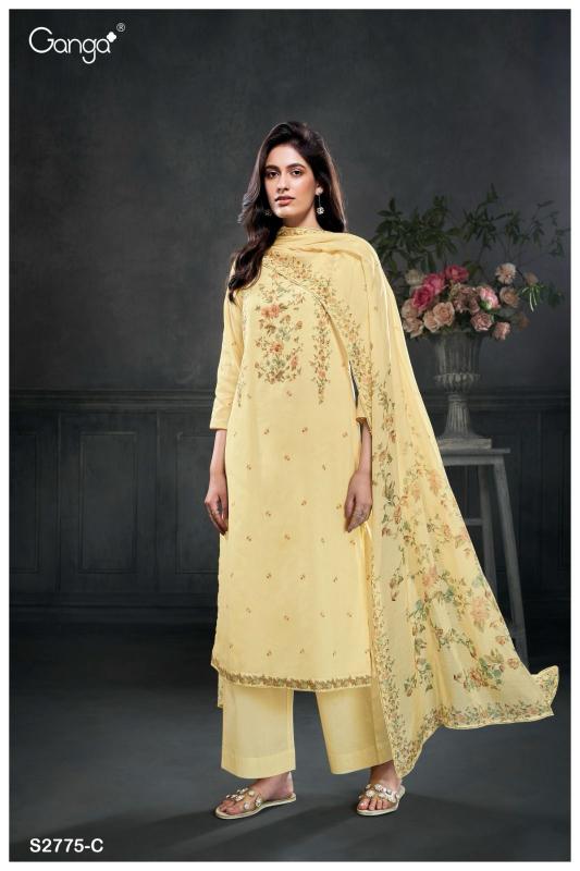 Ganga Citra 2775 Catalog hand work salwar kameez designs