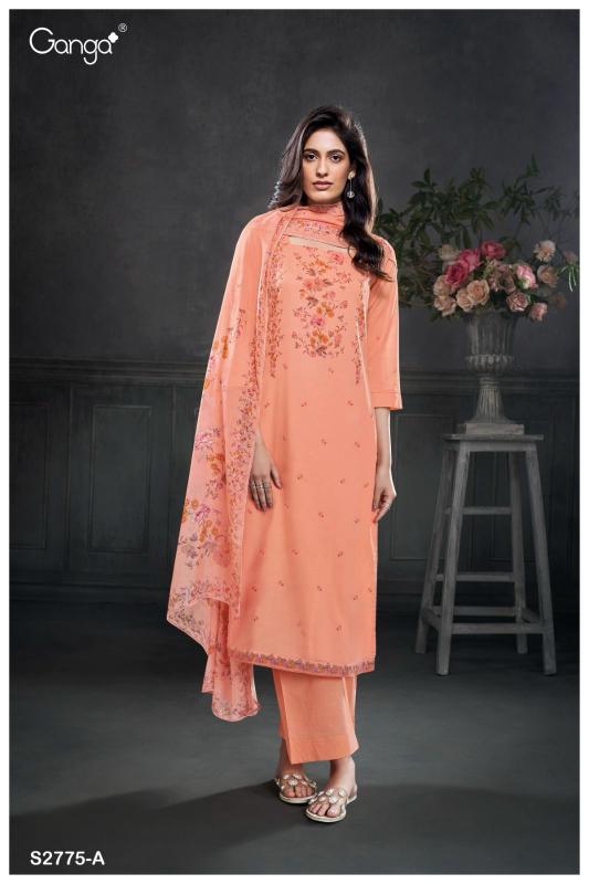 Ganga Citra 2775 Catalog hand work salwar kameez designs