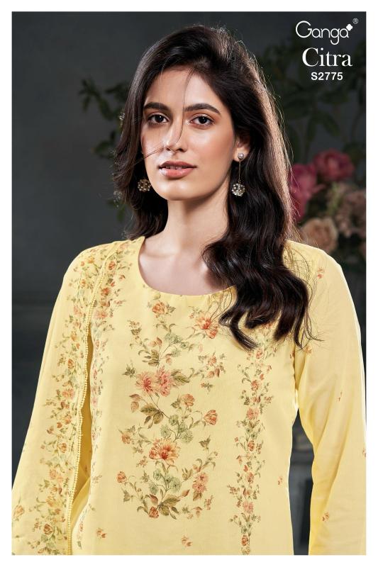 Ganga Citra 2775 Catalog hand work salwar kameez designs