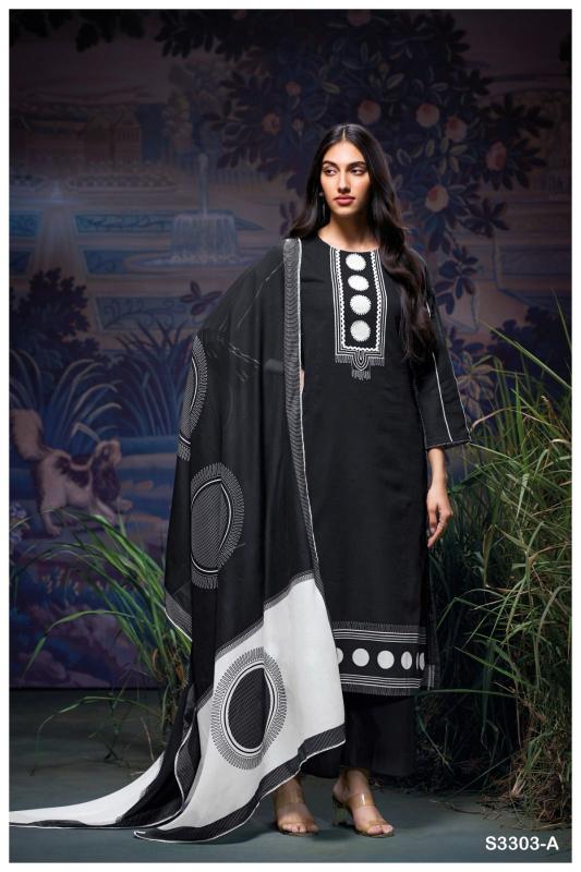 Ganga Devanie 3303 catalog cotton salwar kameez manufacturers in surat