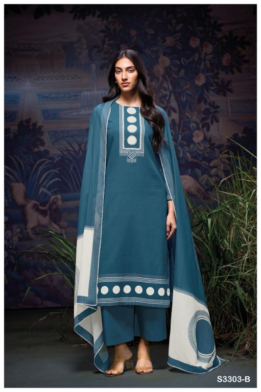 Ganga Devanie 3303 catalog cotton salwar kameez manufacturers in surat