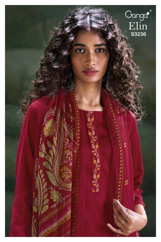 Ganga Elin 3236 catalog party wear salwar suits wholesale