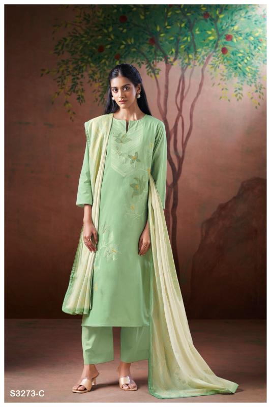 Ganga Fida 3273 catalog wholesale salwar suit market in mumbai