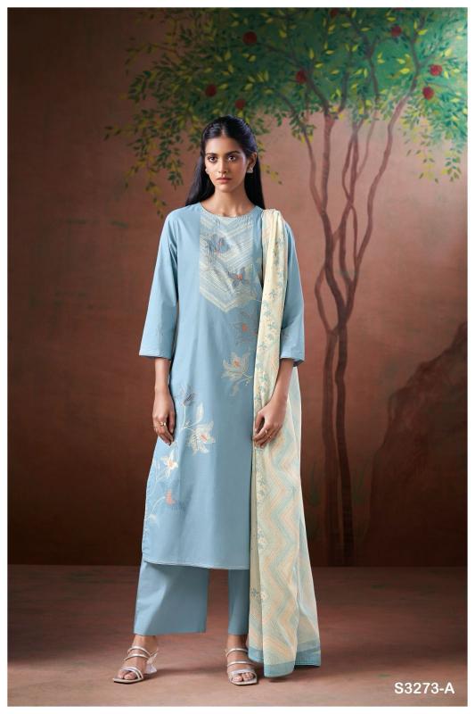 Ganga Fida 3273 catalog wholesale salwar suit market in mumbai