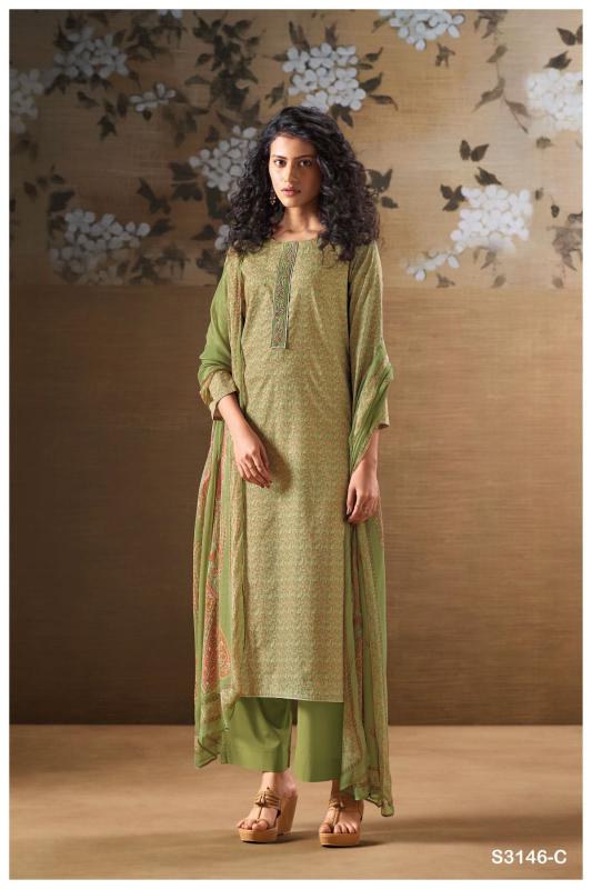 Ganga Ginaya 3146 Catalog images of latest pakistani suits