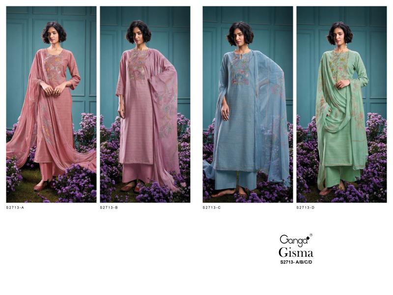 Ganga Gisma 2713 Catalog wholesale dealers of salwar kameez in ahmedabad