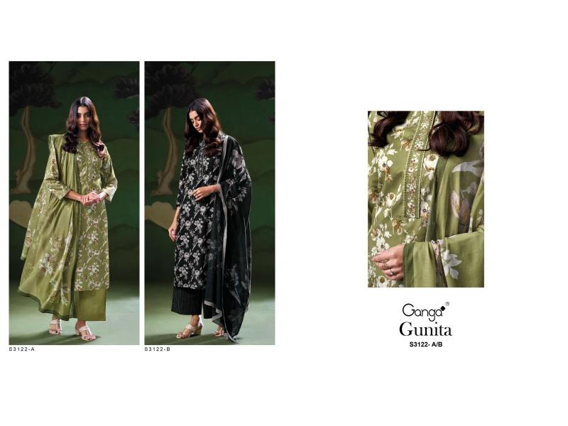 Ganga Gunita 3122 Catalog party wear suits for female