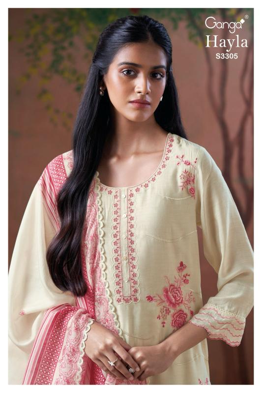 Ganga Hayla 3305 catalog salwar patterns