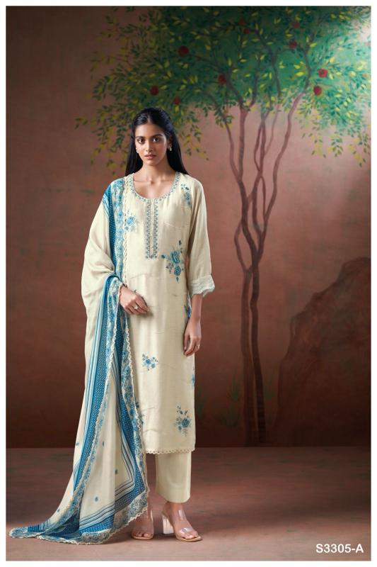 Ganga Hayla 3305 catalog salwar patterns