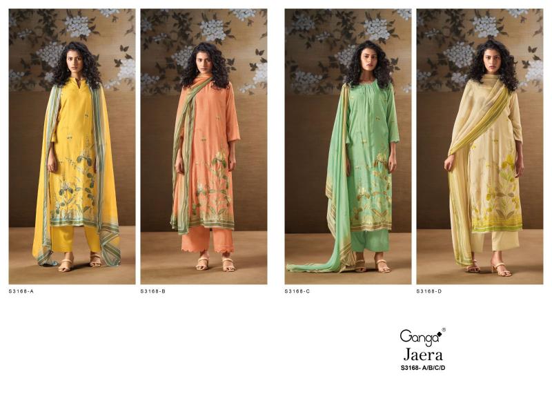 Ganga Jaera 3168 Catalog suits wholesaler in delhi with price