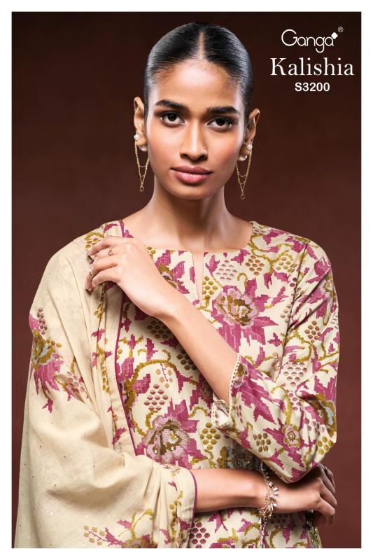 Ganga Kalishia 3200 Catalog daily wear suit sets