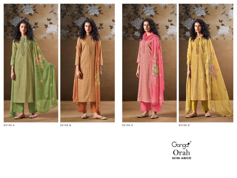 Ganga Orah 3150 Catalog salwar kameez suits wholesale online