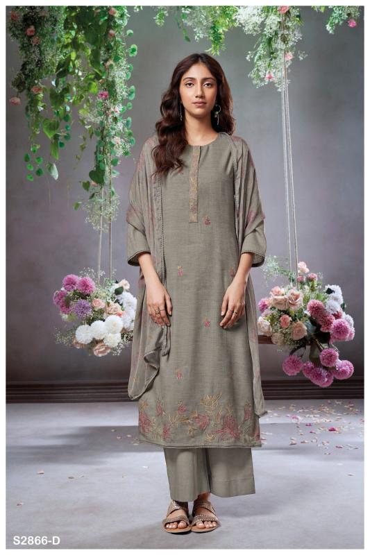 Ganga Selai 2866 Catalog wholesale ladies suits manufacturers in surat