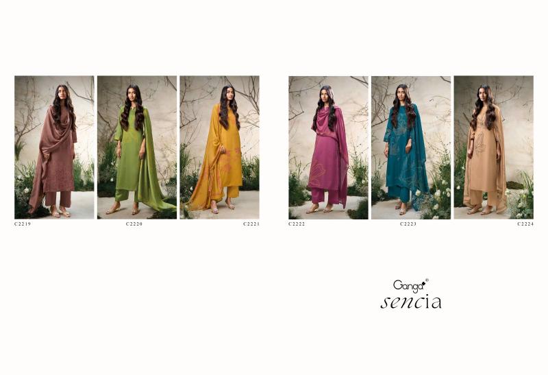 Ganga Sencia Catalog buy pakistani cotton suits online