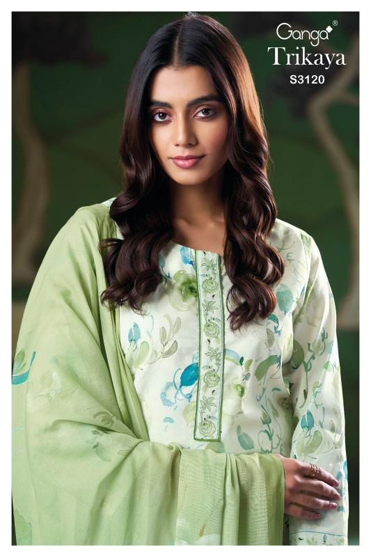 Ganga Trikaya 3120 Catalog salwar suit for women party wear with dupatta