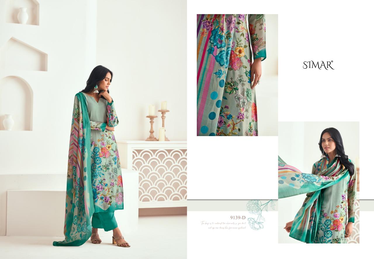Glossy Simar Chhavi 9139A to 9139D Catalog Salwar suit design catalogue