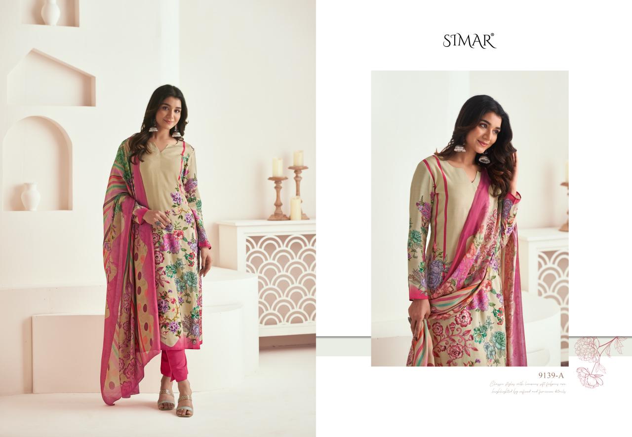 Glossy Simar Chhavi 9139A to 9139D Catalog Salwar suit design catalogue