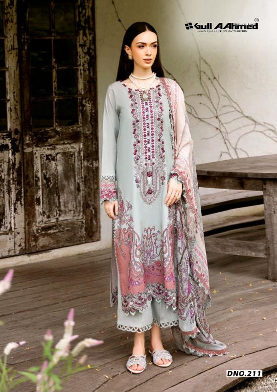 Gull Aahmed Lawn Vol-25 - Karachi Dress Material  - Wholesale Catalog