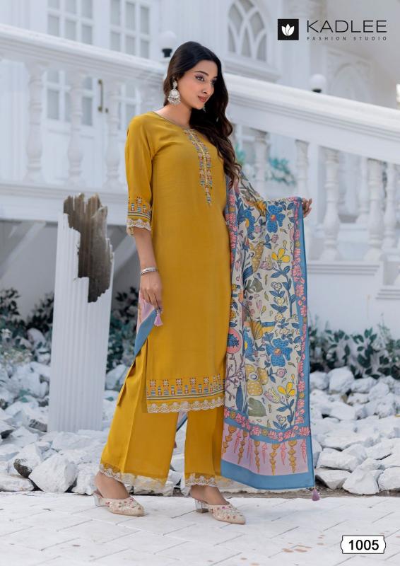 Kadlee Evergreen catalog tapeta silk kurtis wholesale rate surat manufacturer
