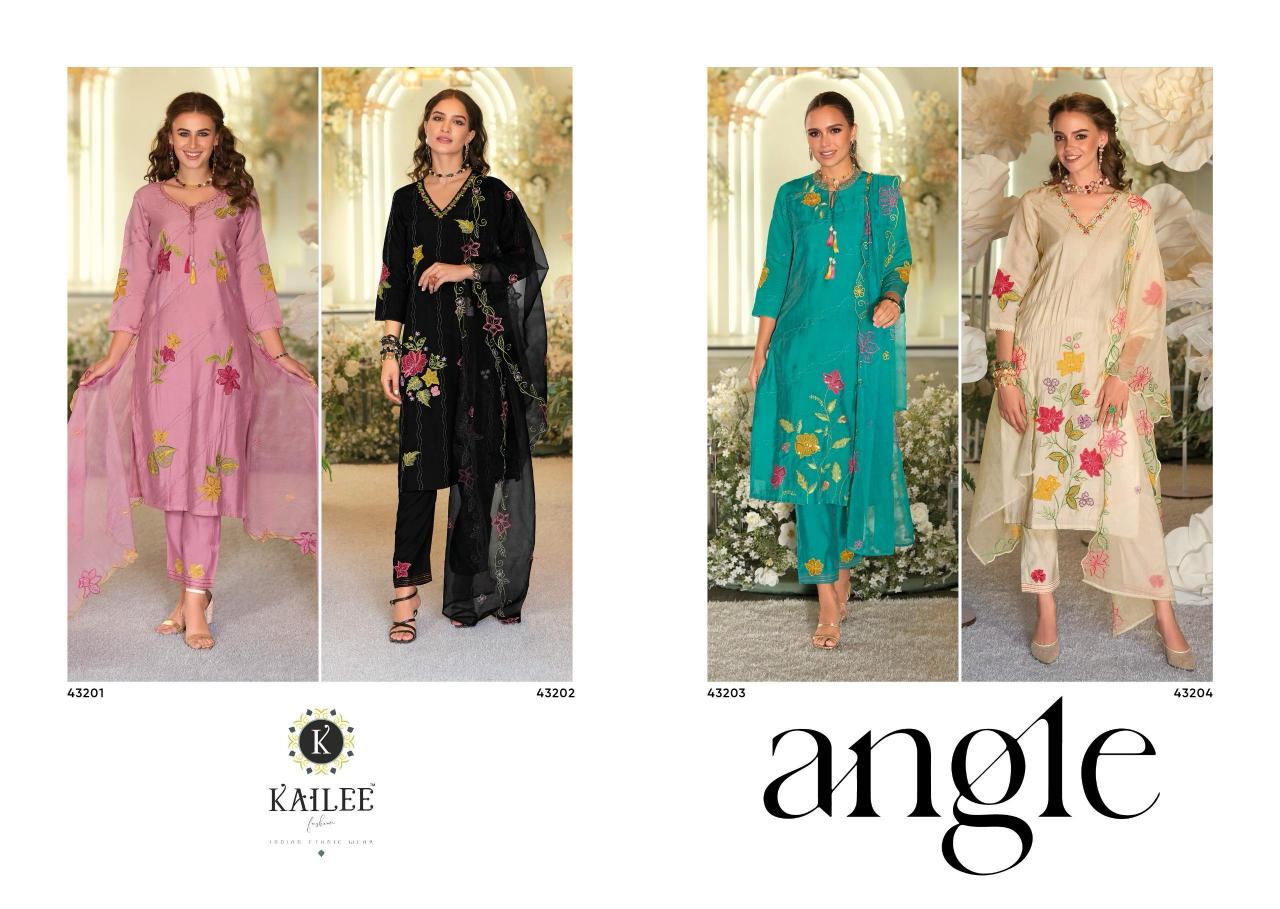 Kailee Fashion Angel Catalog boat neck kurti designs catalogue