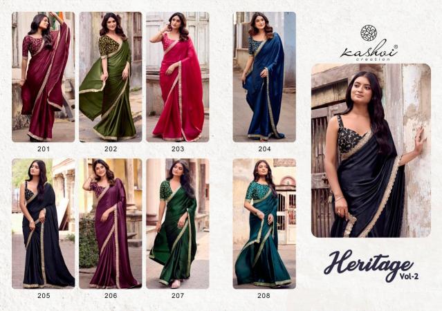 Kashvi Heritage Vol 2 Catalog ghicha silk saree price in india
