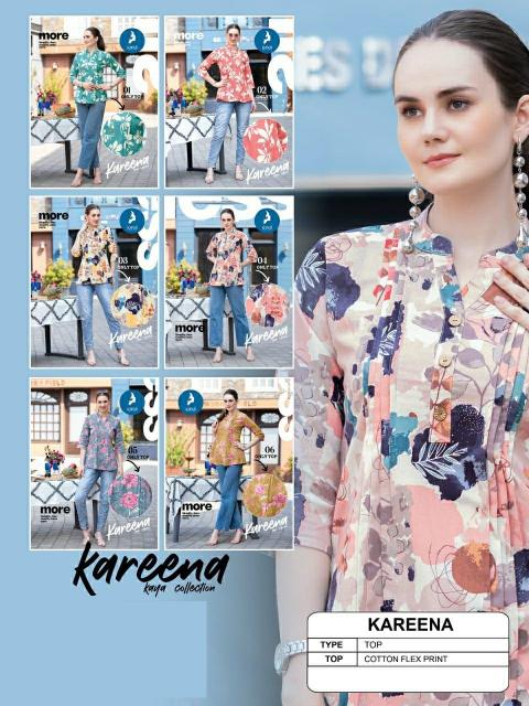 Kaya Kareena catalog Cotton Printed Short Top