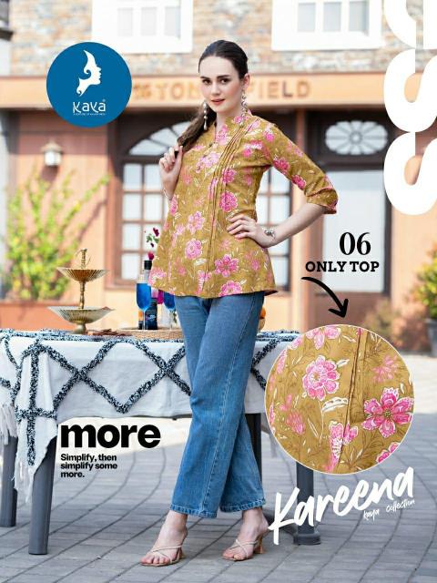 Kaya Kareena catalog Cotton Printed Short Top