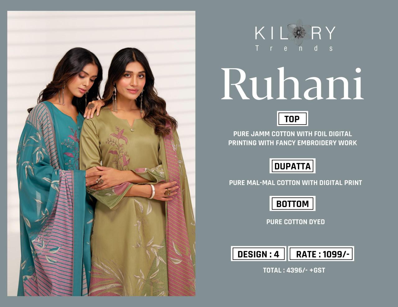 Kilory Ruhani Catalog pakistani suit pictures