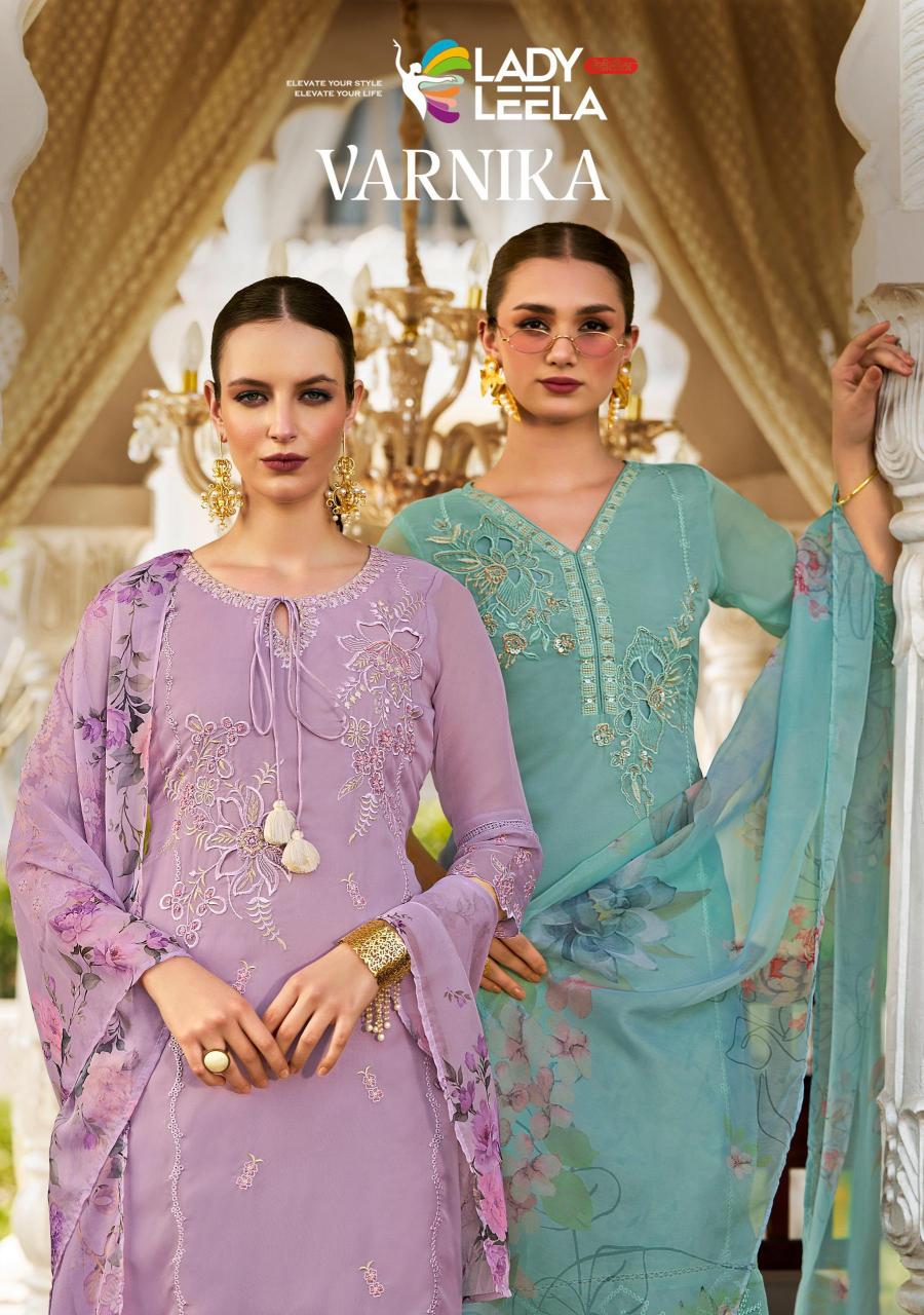 Lady Leela Varnika Catalog embroidered kurti catalogue