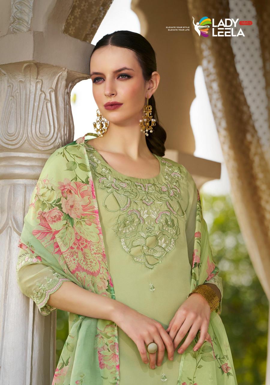 Lady Leela Varnika Catalog embroidered kurti catalogue