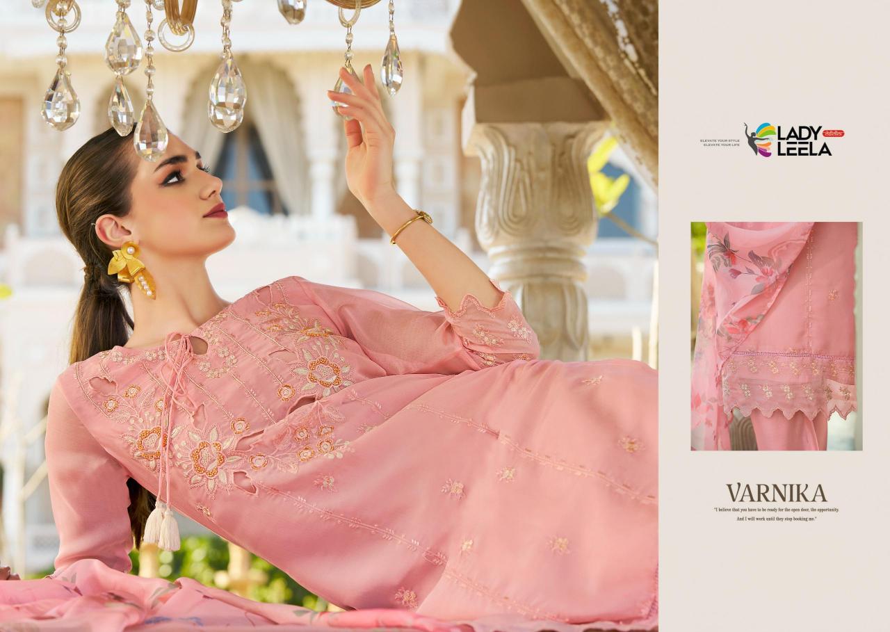 Lady Leela Varnika Catalog embroidered kurti catalogue