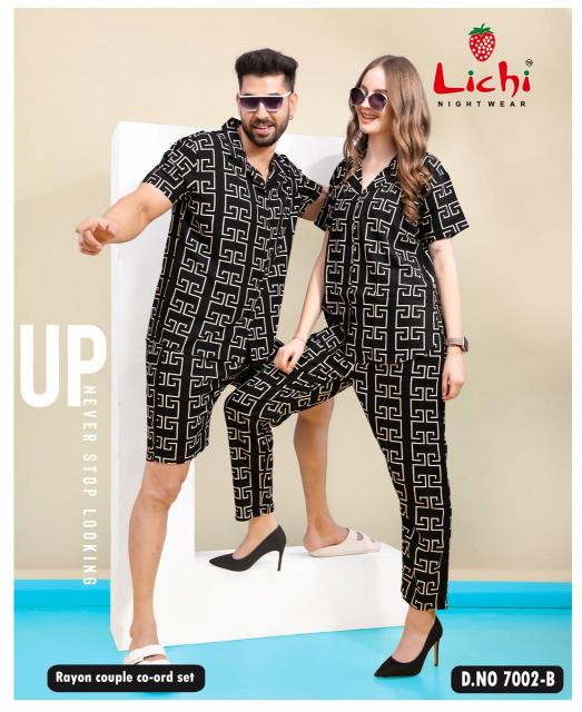 Lichi 7001 A to F Catalog Couple Cord Set 