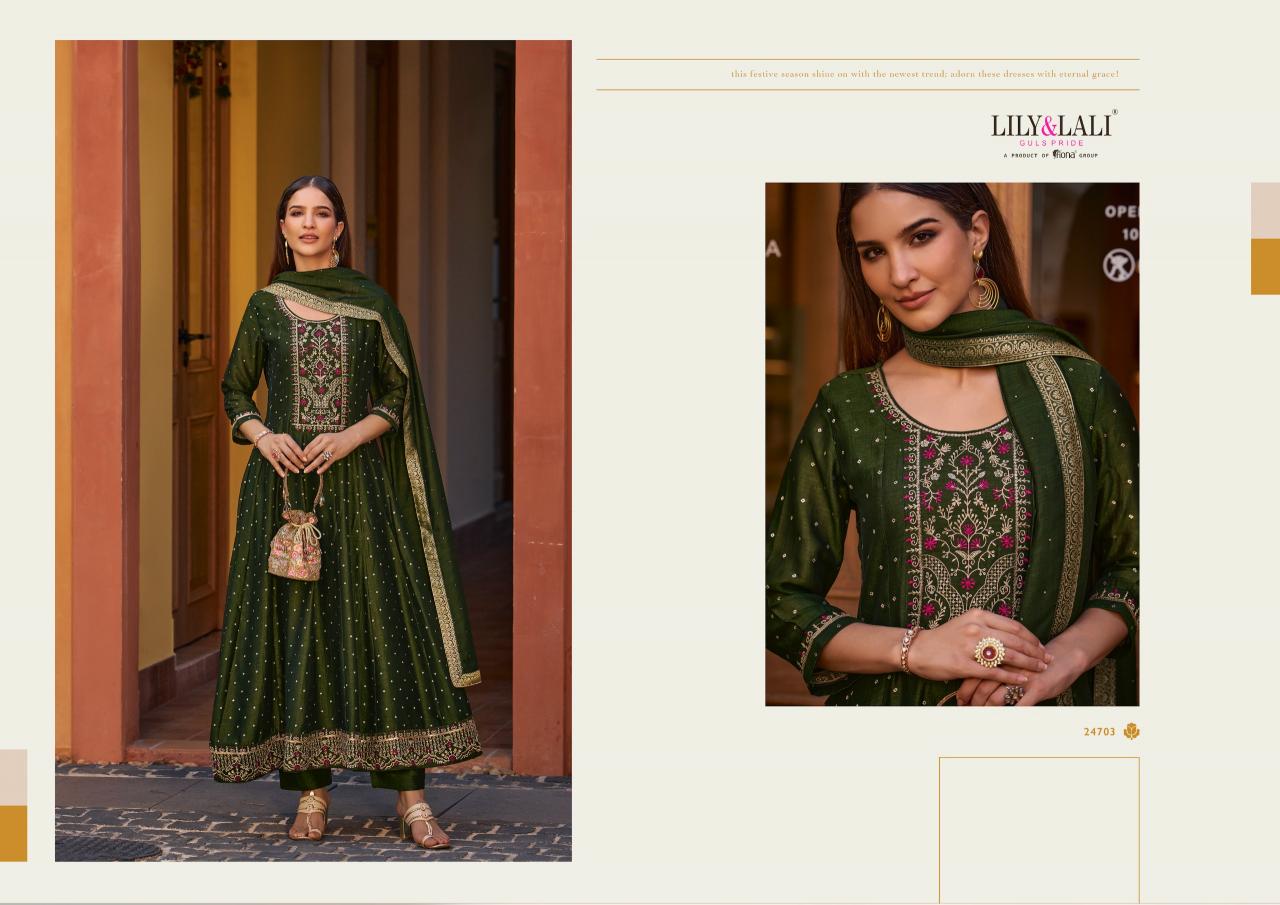 Lily & Lali Anarkali Catalog catalogue kurtis manufacturers in surat