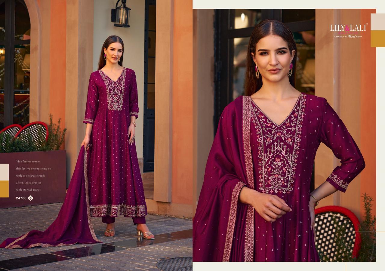 Lily & Lali Anarkali Catalog catalogue kurtis manufacturers in surat